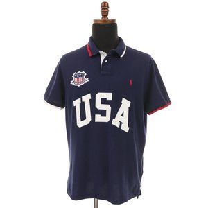 Polo Ralph Lauren Polo Shirt Men's XL Blue Custom Slim Fit Pony USA RARE